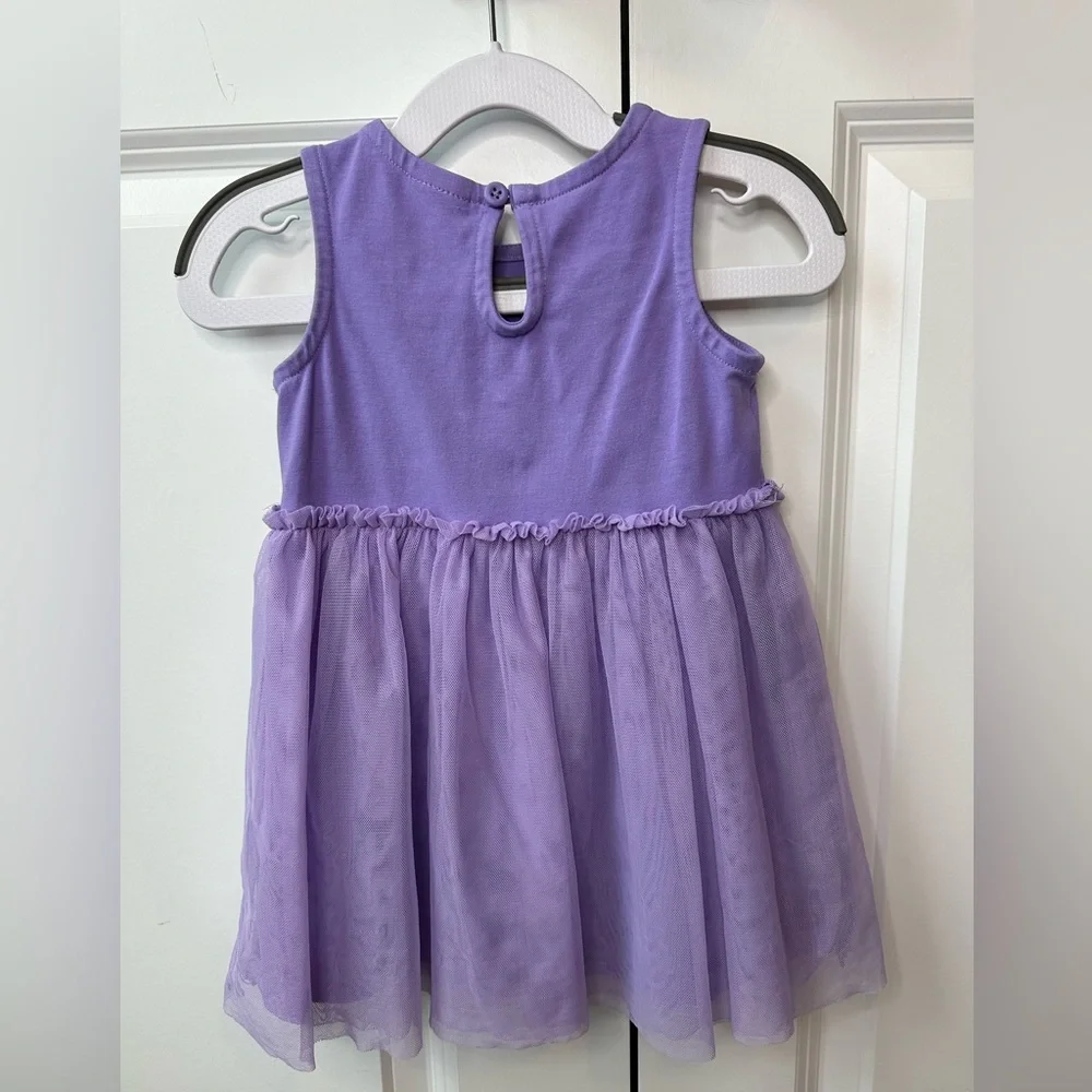 Hanna Andersson Tulle Tank Dress Purple (Size 80/18-24 Months)